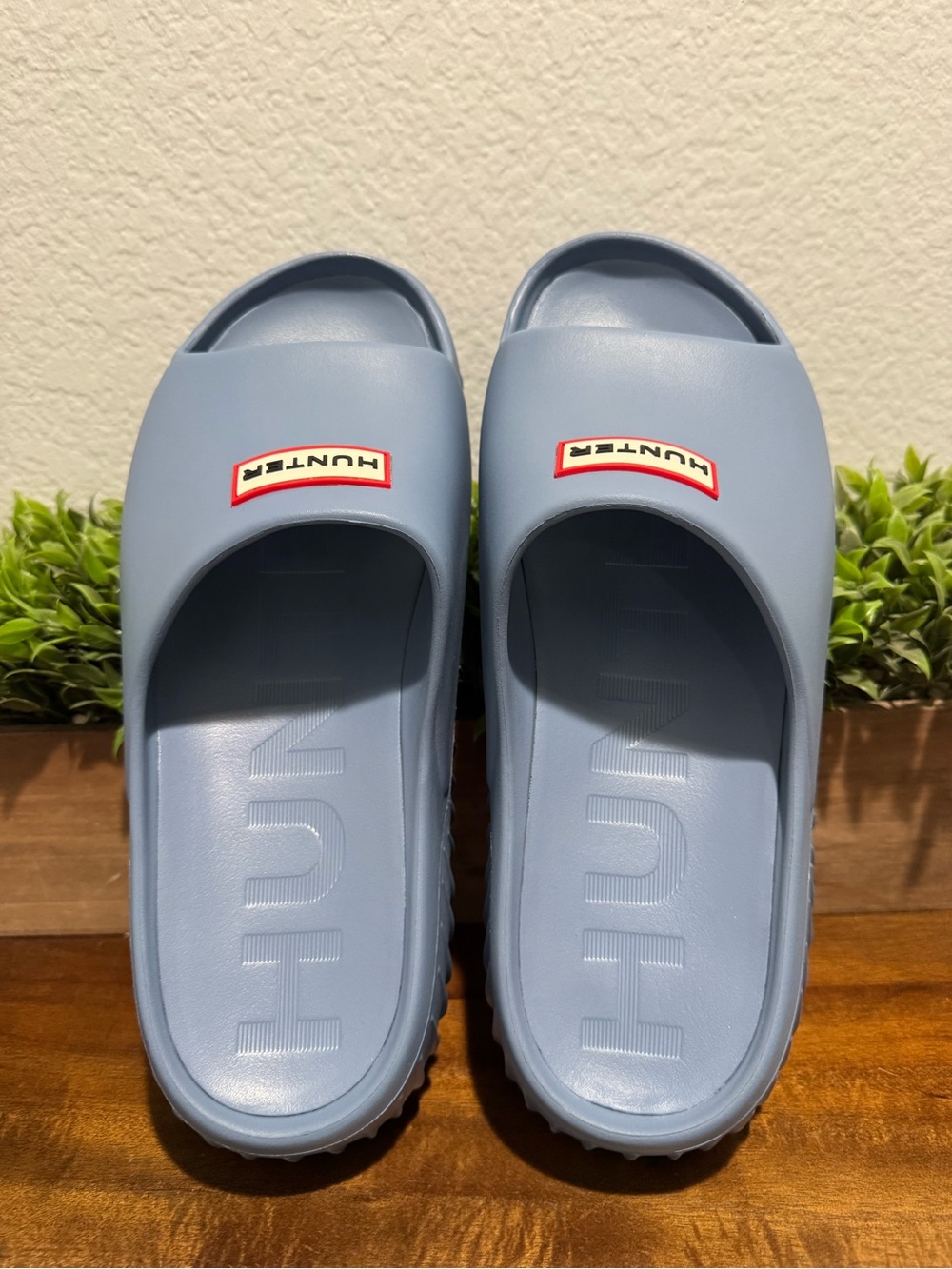 Hunter Finn Slip-On Open Toe Casual Sandals Men's US Size 13M Blue Color Slide - Picture 5 of 7
